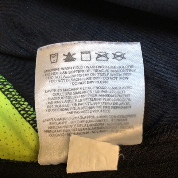 Nike Pro Combat Black and Neon Yellow Shirt - Picture 6 of 6